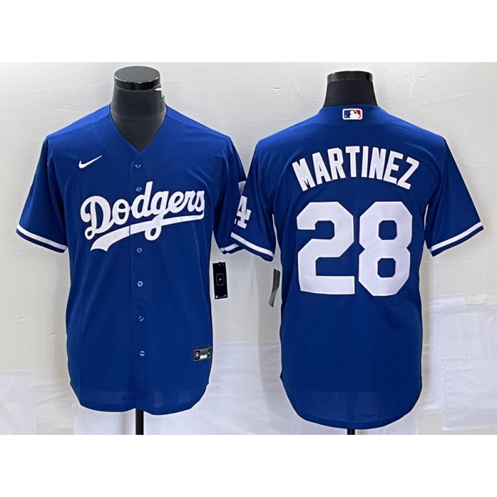 Men's Los Angeles Dodgers #28 J.D. Martinez Blue Cool Base Stitched Baseball Jersey Men's Los Angeles Dodgers #28 J.D. Martinez Blue Cool Base Stitched Baseball Jersey