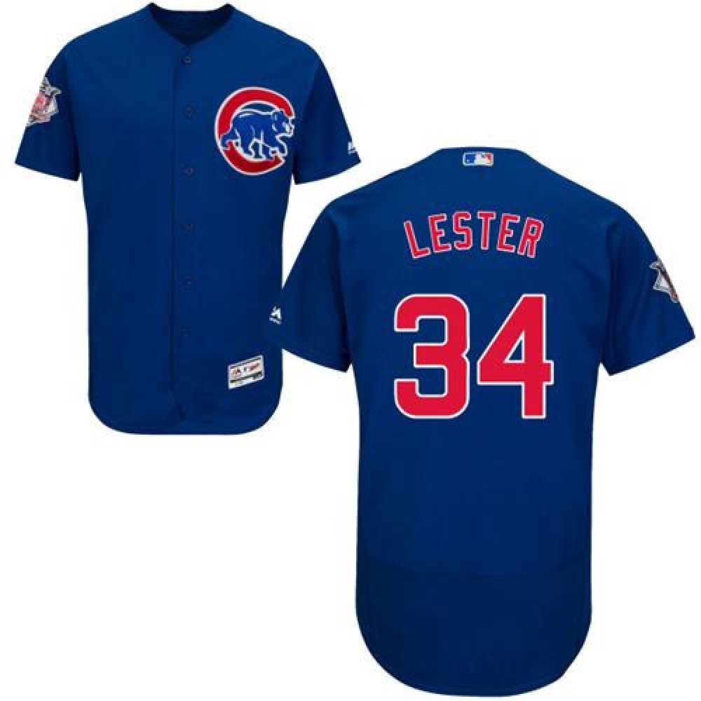 Cubs #34 Jon Lester Blue Flexbase Authentic Collection Stitched MLB Jersey Cubs #34 Jon Lester Blue Flexbase Authentic Collection Stitched MLB Jersey