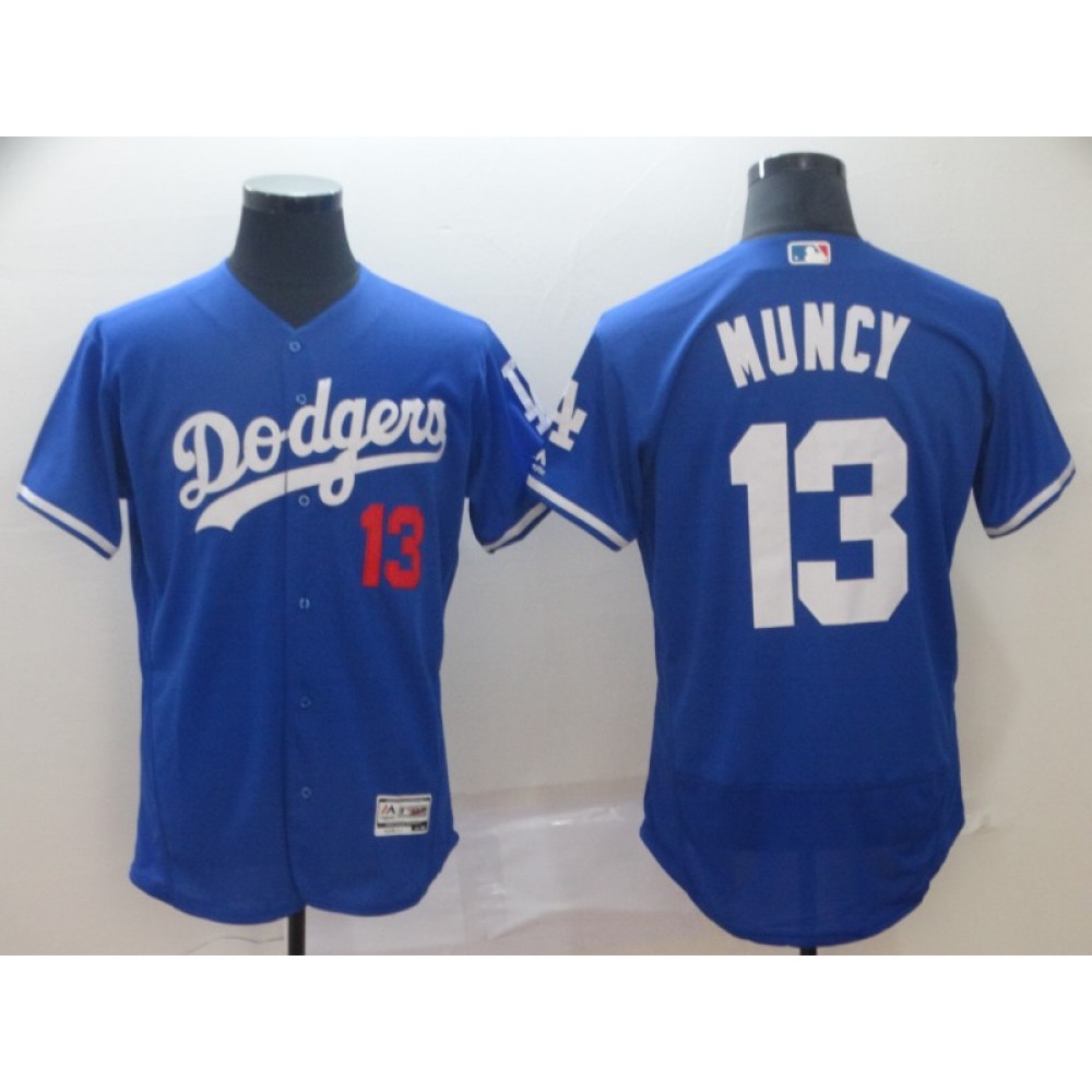 Men's Los Angeles Dodgers #13 Max Muncy Blue Flex Base Stitched MLB Jersey Men's Los Angeles Dodgers #13 Max Muncy Blue Flex Base Stitched MLB Jersey