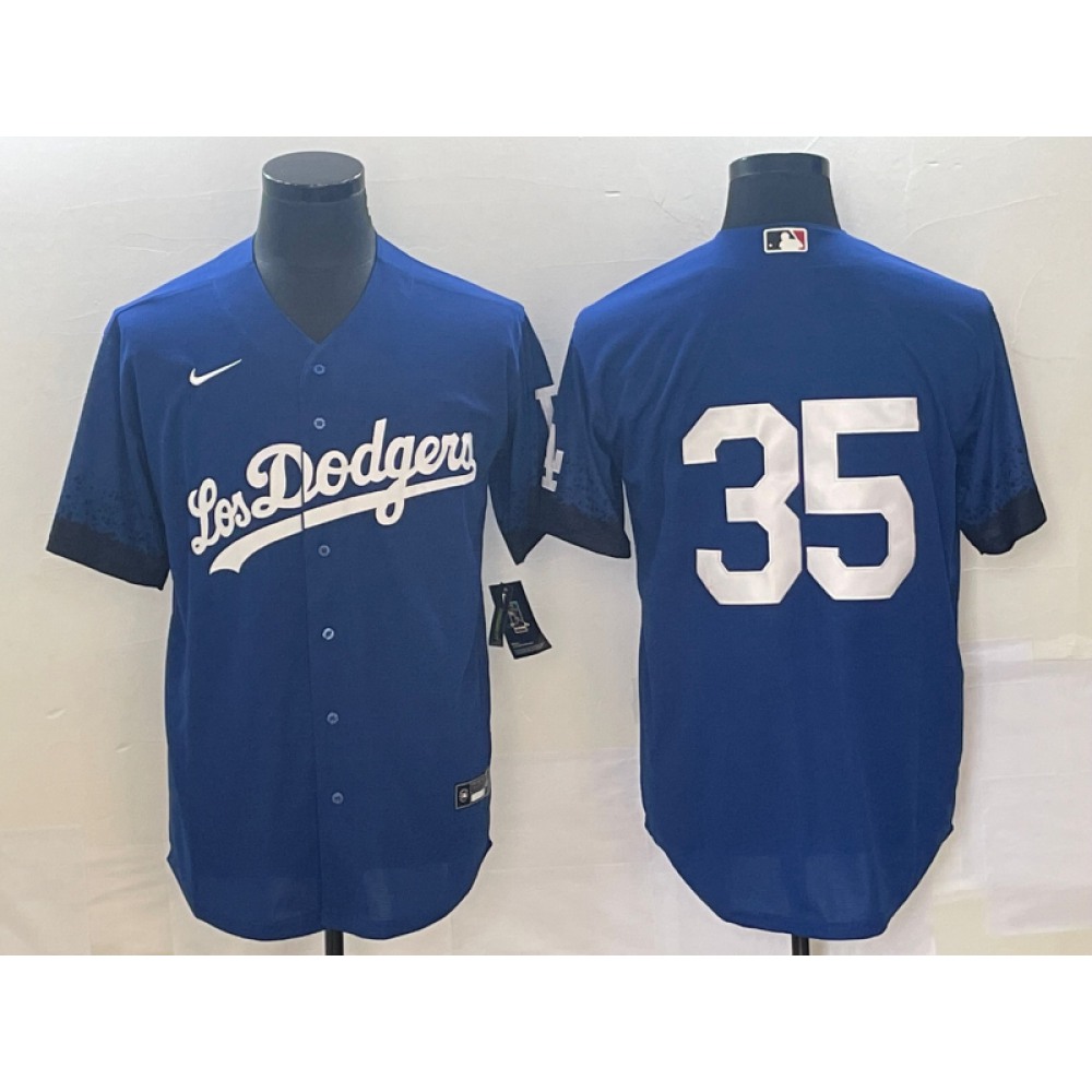 Men's Los Angeles Dodgers #35 Cody Bellinger Royal City Connect Cool Base Stitched Baseball Jersey Men's Los Angeles Dodgers #35 Cody Bellinger Royal City Connect Cool Base Stitched Baseball Jersey
