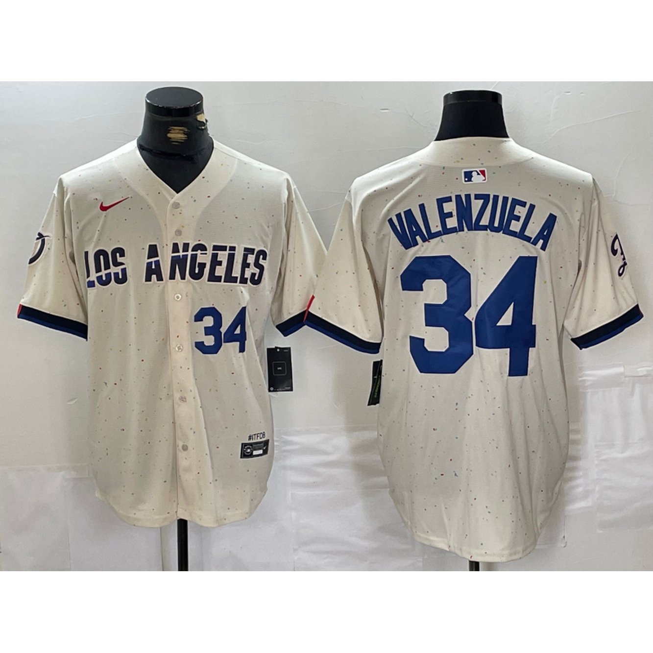 Men's Los Angeles Dodgers #34 Toro Valenzuela Cream Stitched Baseball Jersey Men's Los Angeles Dodgers #34 Toro Valenzuela Cream Stitched Baseball Jersey