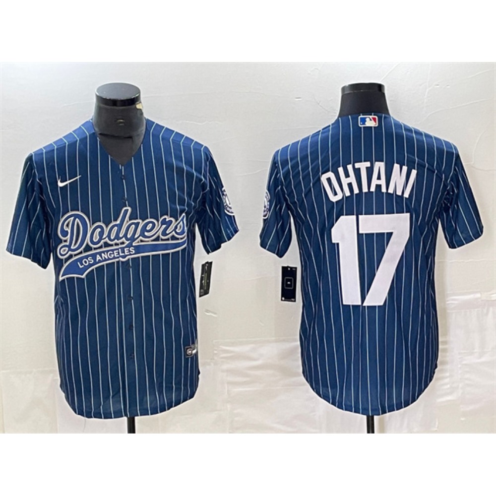 Men's Los Angeles Dodgers #17 Shohei Ohtani Navy Cool Base With Patch Stitched Baseball Jersey Men's Los Angeles Dodgers #17 Shohei Ohtani Navy Cool Base With Patch Stitched Baseball Jersey