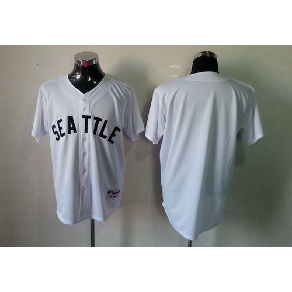 Mariners Blank White 1909 Turn Back The Clock Stitched MLB Jersey Mariners Blank White 1909 Turn Back The Clock Stitched MLB Jersey