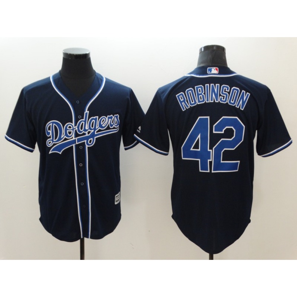 Men's Los Angeles Dodgers #42 Jackie Robinson Navy Cool Base Stitched MLB Jersey Men's Los Angeles Dodgers #42 Jackie Robinson Navy Cool Base Stitched MLB Jersey