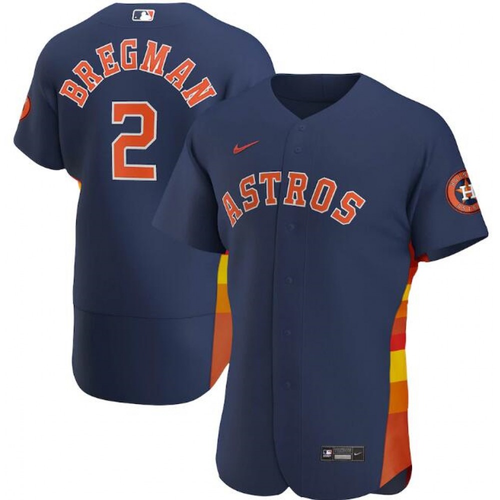 Men's Houston Astros #2 Alex Bregman Navy Flex Base Stitched Jersey Men's Houston Astros #2 Alex Bregman Navy Flex Base Stitched Jersey