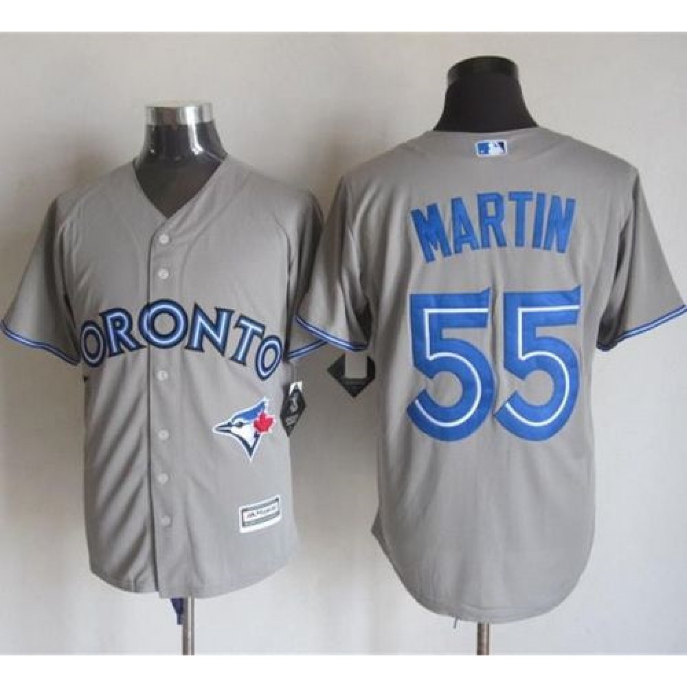 Blue Jays #55 Russell Martin Grey New Cool Base Stitched MLB Jersey Blue Jays #55 Russell Martin Grey New Cool Base Stitched MLB Jersey