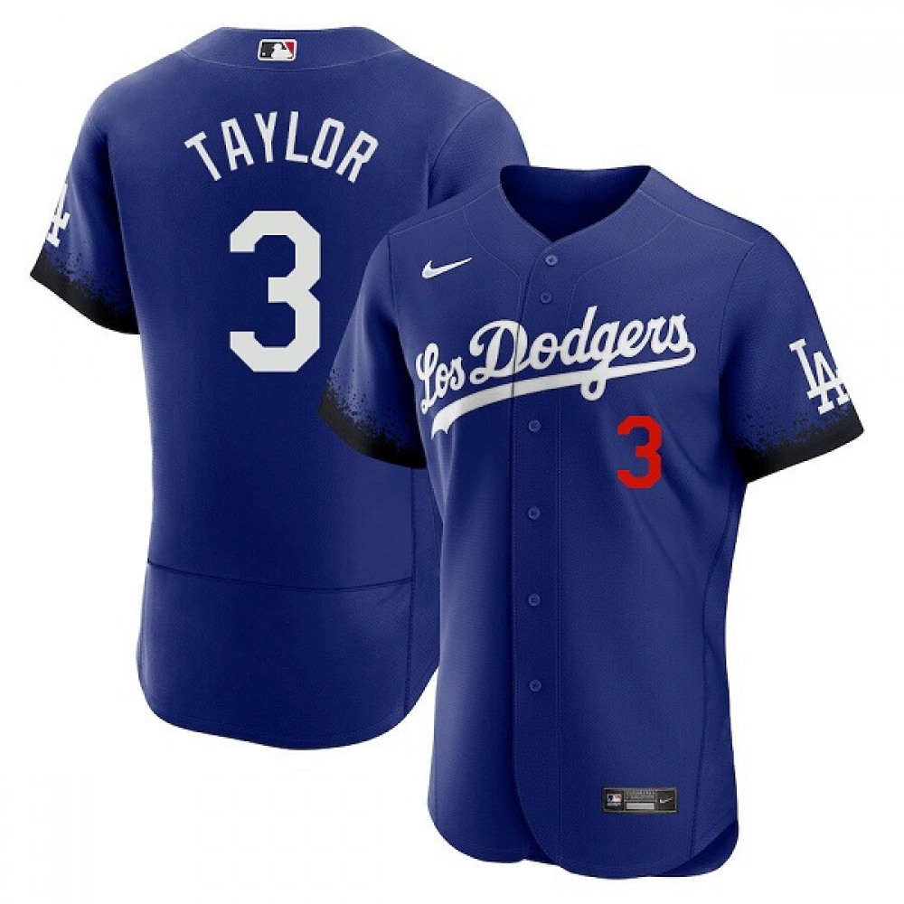 Men's Los Angeles Dodgers #3 Chris Taylor 2021 Royal City Connect Flex Base Stitched Baseball Jersey Men's Los Angeles Dodgers #3 Chris Taylor 2021 Royal City Connect Flex Base Stitched Baseball Jersey