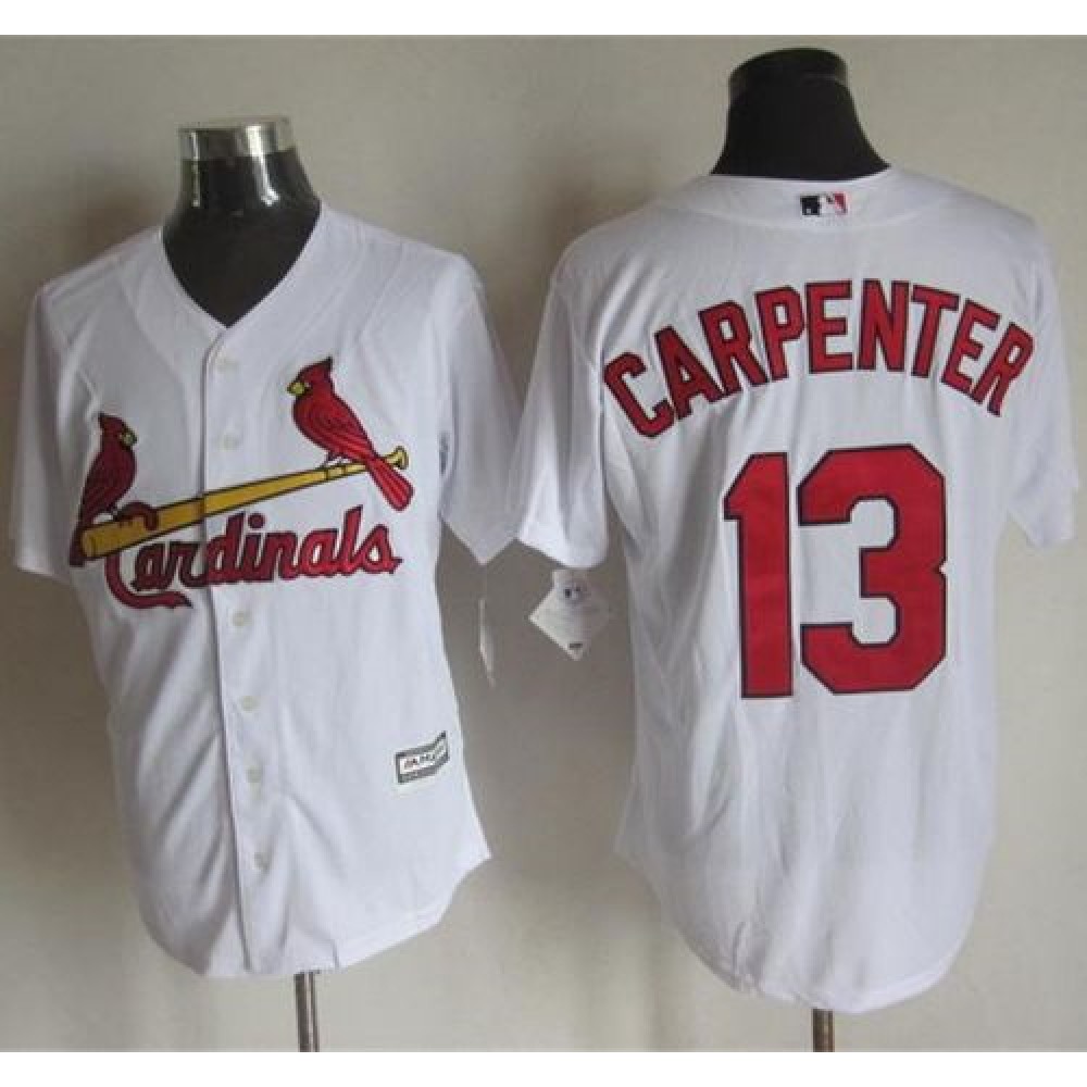 Cardinals #13 Matt Carpenter White New Cool Base Stitched MLB Jersey Cardinals #13 Matt Carpenter White New Cool Base Stitched MLB Jersey