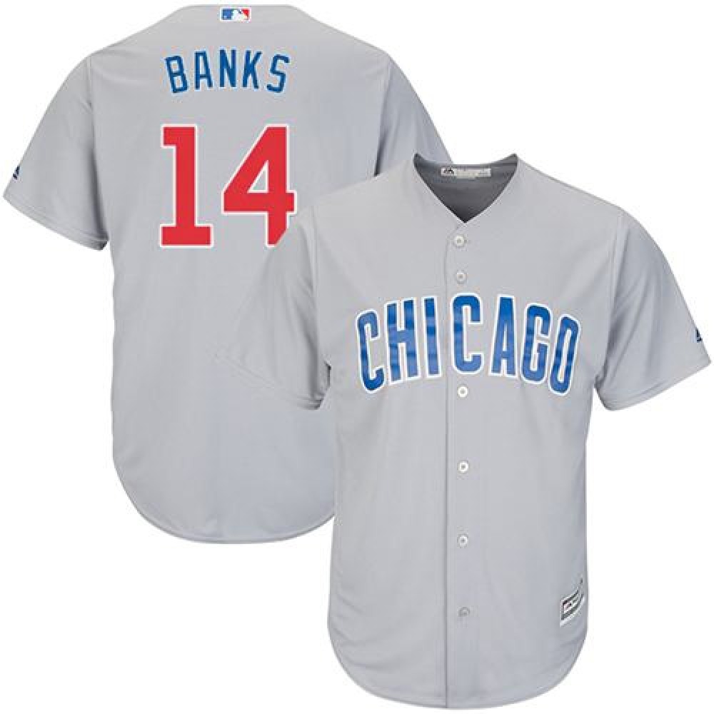 Cubs #14 Ernie Banks Grey Road Stitched Youth MLB Jersey Cubs #14 Ernie Banks Grey Road Stitched Youth MLB Jersey