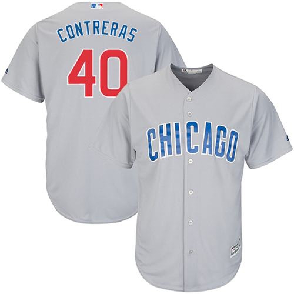 Cubs #40 Willson Contreras Grey Road Stitched Youth MLB Jersey Cubs #40 Willson Contreras Grey Road Stitched Youth MLB Jersey