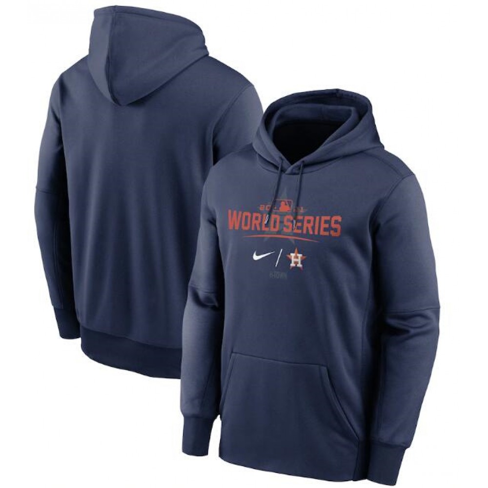 Men's Houston Astros 2021 Navy World Series Collection Dugout Pullover Hoodie Men's Houston Astros 2021 Navy World Series Collection Dugout Pullover Hoodie