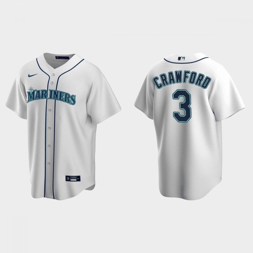 Men's Seattle Mariners #3 J.P. Crawford White Cool Base Stitched jersey Men's Seattle Mariners #3 J.P. Crawford White Cool Base Stitched jersey
