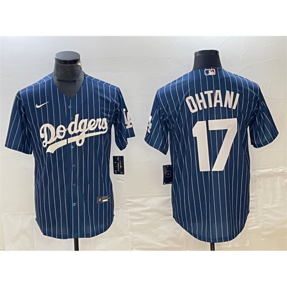 Men's Los Angeles Dodgers #17 Shohei Ohtani Navy Cool Base With Patch Stitched Baseball Jersey Men's Los Angeles Dodgers #17 Shohei Ohtani Navy Cool Base With Patch Stitched Baseball Jersey