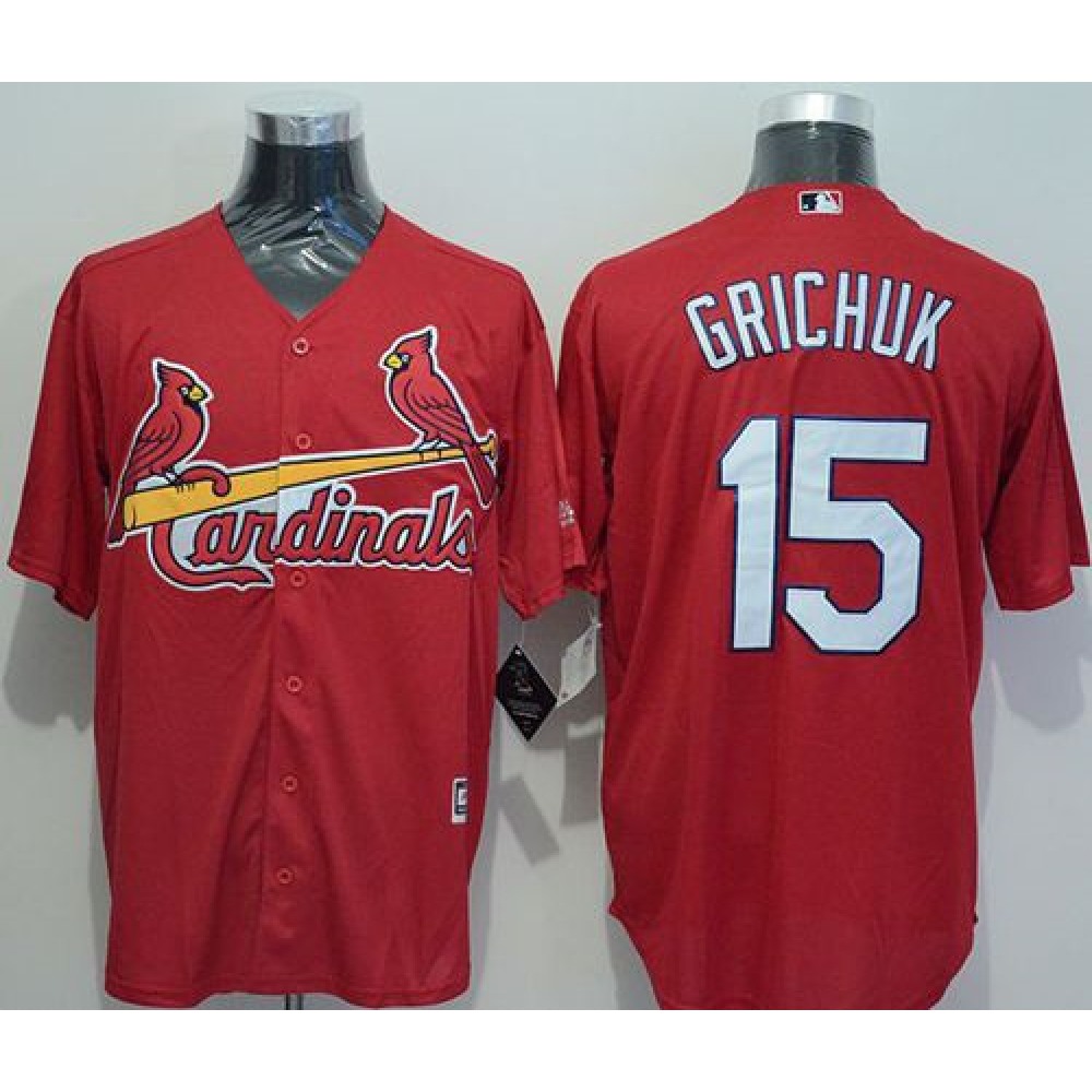 Cardinals #15 Randal Grichuk Red New Cool Base Stitched MLB Jersey Cardinals #15 Randal Grichuk Red New Cool Base Stitched MLB Jersey
