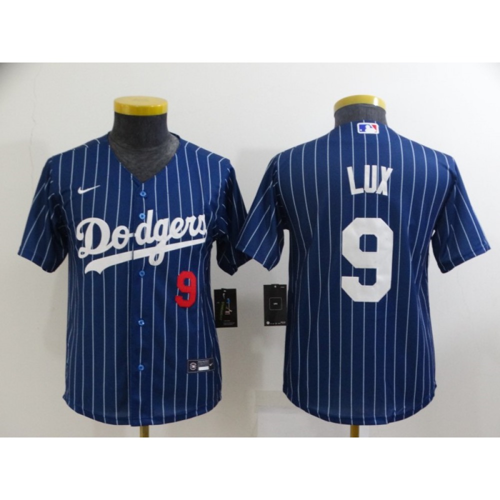 Youth Los Angeles Dodgers #9 Gavin Lux Blue Stitched Jersey Youth Los Angeles Dodgers #9 Gavin Lux Blue Stitched Jersey