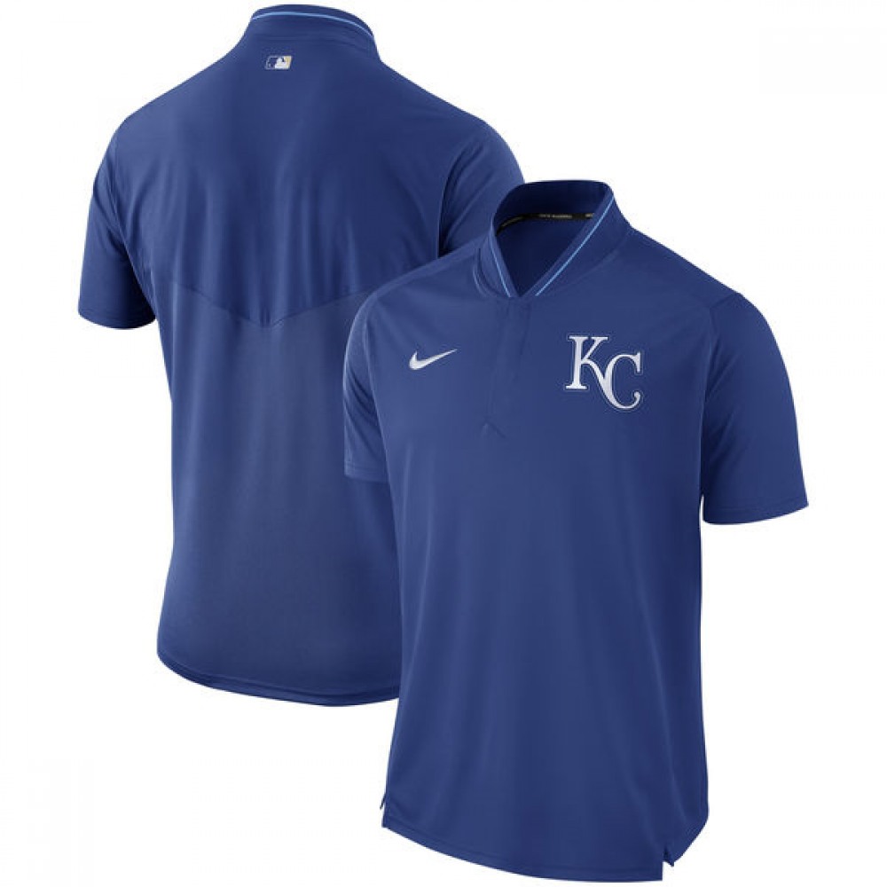 Men's Kansas City Royals Royal Authentic Collection Elite Performance Polo Men's Kansas City Royals Royal Authentic Collection Elite Performance Polo