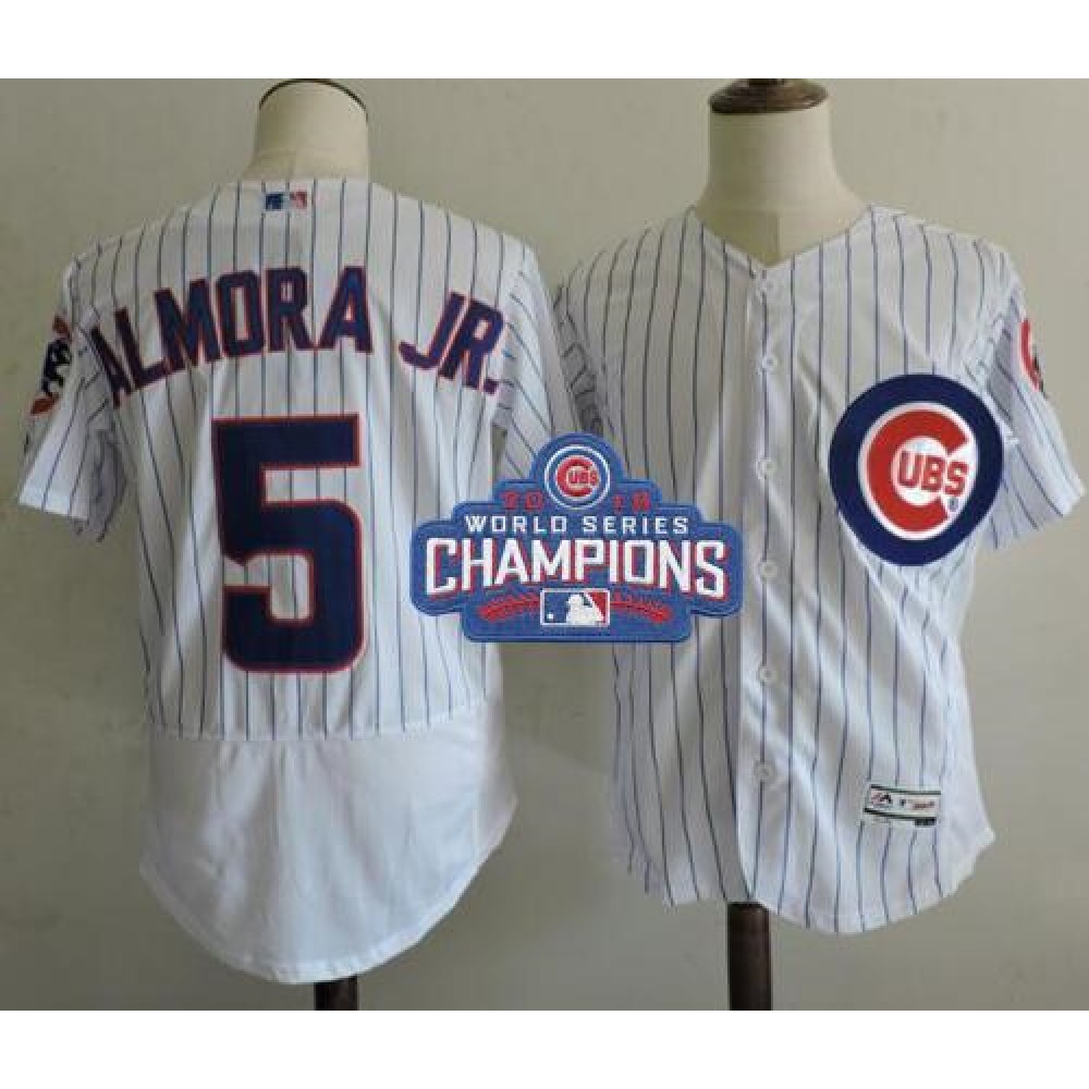 Cubs #5 Albert Almora Jr. White Flexbase Authentic Collection 2016 World Series Champions Stitched MLB Jersey Cubs #5 Albert Almora Jr. White Flexbase Authentic Collection 2016 World Series Champions Stitched MLB Jersey