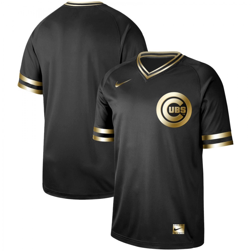 Men's Chicago Cubs Black Gold Stitched MLB Jersey Men's Chicago Cubs Black Gold Stitched MLB Jersey