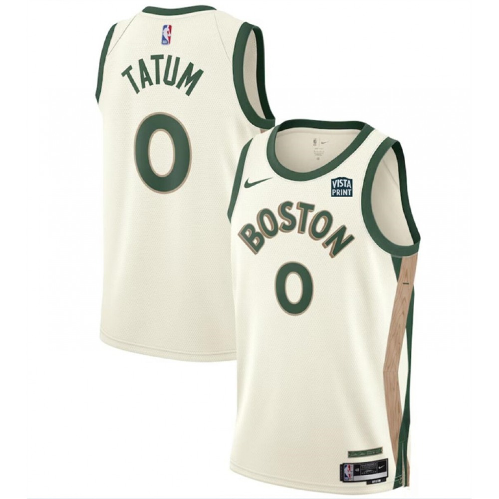Men's Boston Celtics #0 Jayson Tatum White 2023-24 City Edition Stitched Basketball Jersey Men's Boston Celtics #0 Jayson Tatum White 2023-24 City Edition Stitched Basketball Jersey