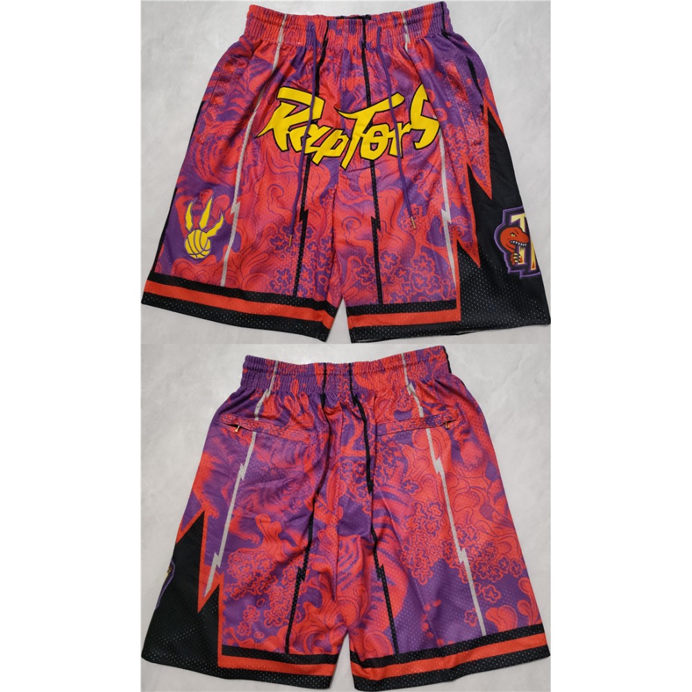 Men's Toronto Raptors Red Mitchell&Ness Shorts (Run Small)