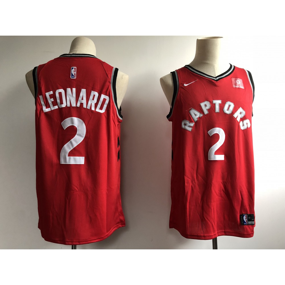 Raptors #2 Kawhi Leonard Red Nike Swingman Stitched Jersey