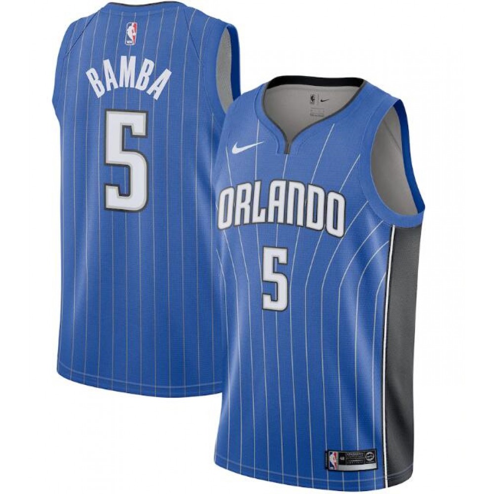 Men's Orlando Magic #5 Mohamed Bamba Royal Swingman Jersey Men's Orlando Magic #5 Mohamed Bamba Royal Swingman Jersey