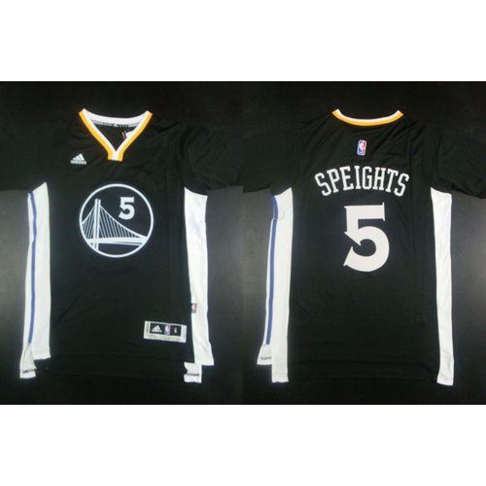 Warriors #5 Marreese Speights Black New Alternate Stitched NBA Jersey Warriors #5 Marreese Speights Black New Alternate Stitched NBA Jersey