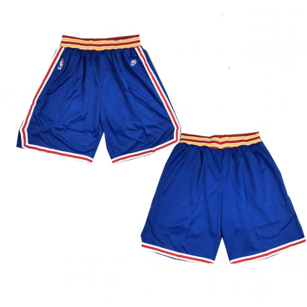 Men's Golden State Warriors Blue Shorts(Run Small) Men's Golden State Warriors Blue Shorts(Run Small)