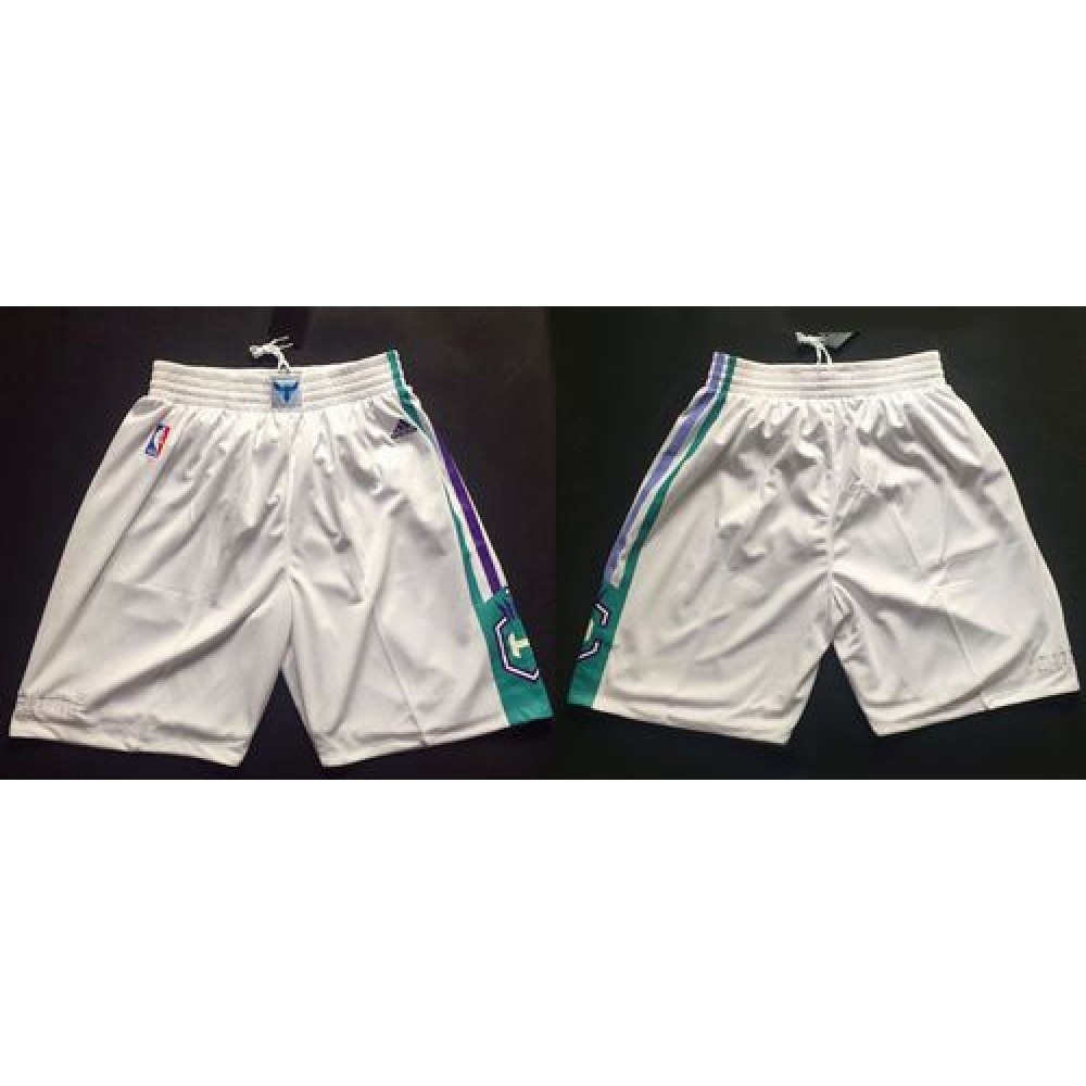 Charlotte Hornets White NBA Shorts Charlotte Hornets White NBA Shorts