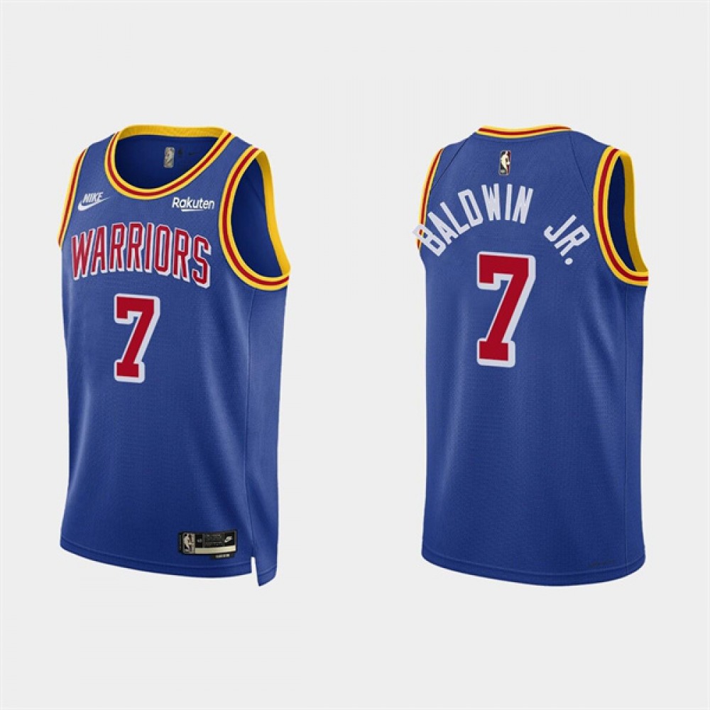 Men's Golden State Warriors #7 Patrick Baldwin Jr. 2022 Royal Stitched Basketball Jersey Men's Golden State Warriors #7 Patrick Baldwin Jr. 2022 Royal Stitched Basketball Jersey