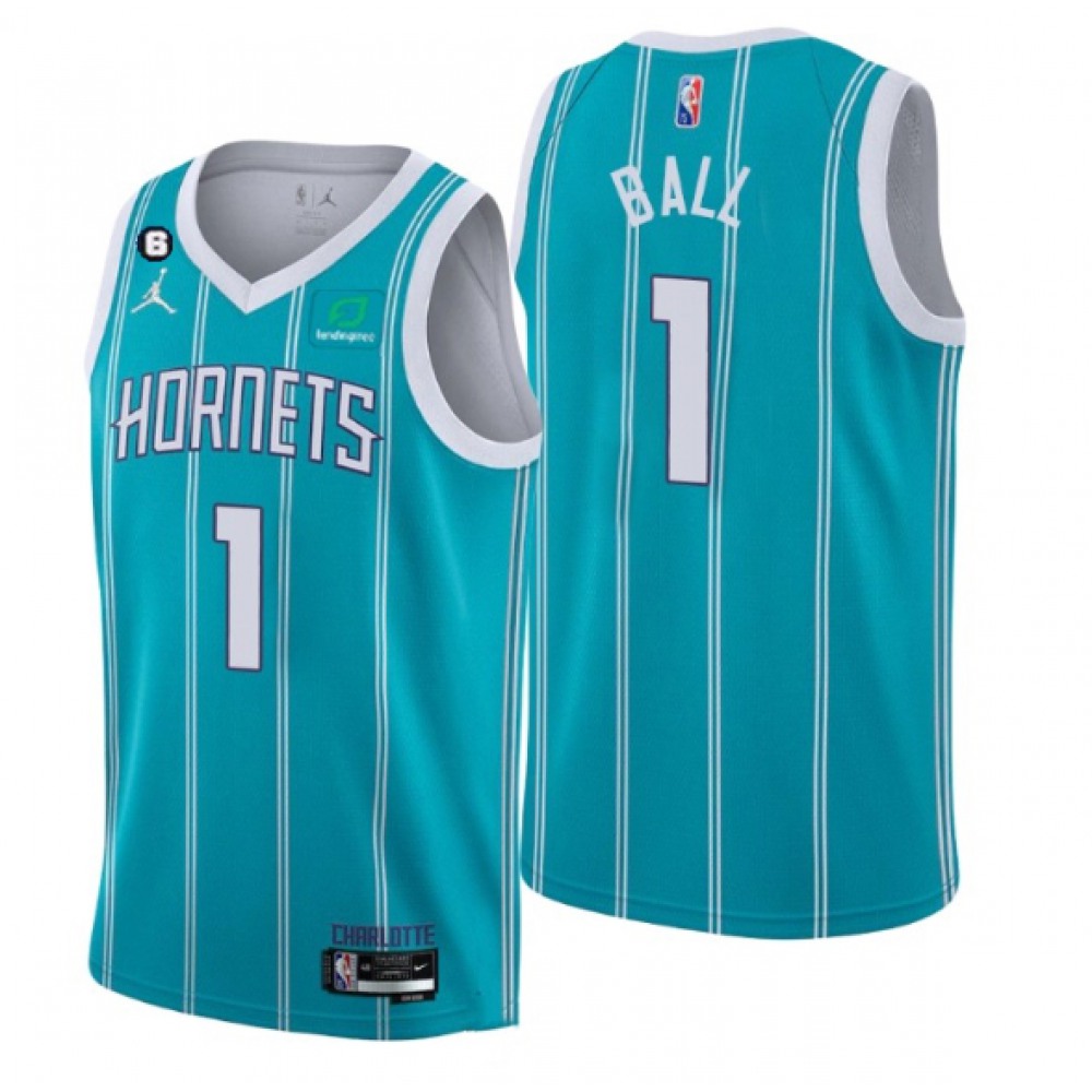 Youth Charlotte Hornets 2022-23 Teal Icon Edition No.6 Patch Stitched Basketball Jersey Youth Charlotte Hornets 2022-23 Teal Icon Edition No.6 Patch Stitched Basketball Jersey