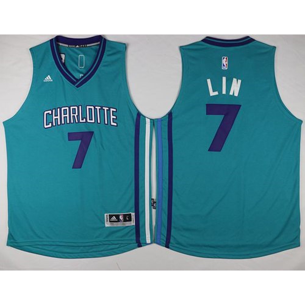 Hornets #7 Jeremy Lin Teal Stitched NBA Jersey Hornets #7 Jeremy Lin Teal Stitched NBA Jersey