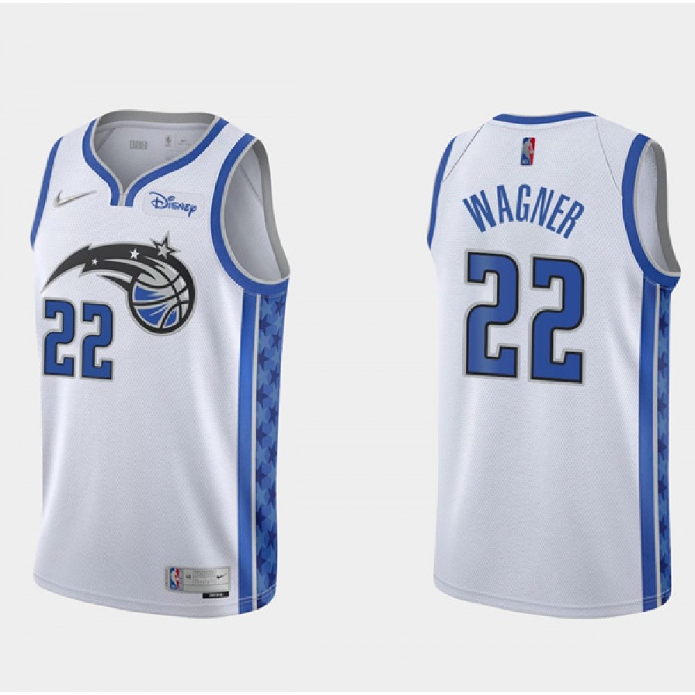 Men's Orlando Magic #22 Franz Wagner White Earned Edition Stitched Swingman Jersey Men's Orlando Magic #22 Franz Wagner White Earned Edition Stitched Swingman Jersey