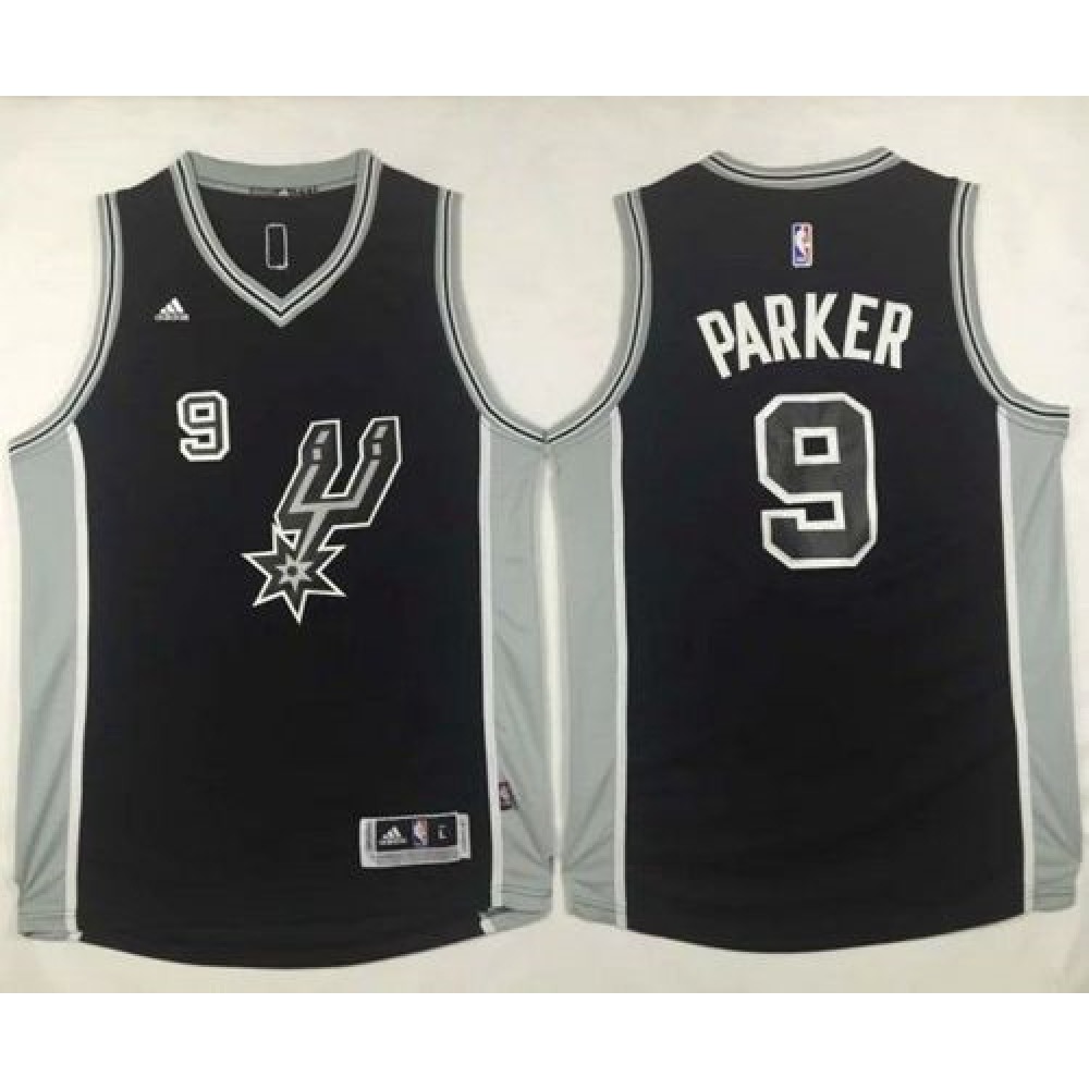 Spurs #9 Tony Parker Black New Road Stitched NBA Jersey Spurs #9 Tony Parker Black New Road Stitched NBA Jersey