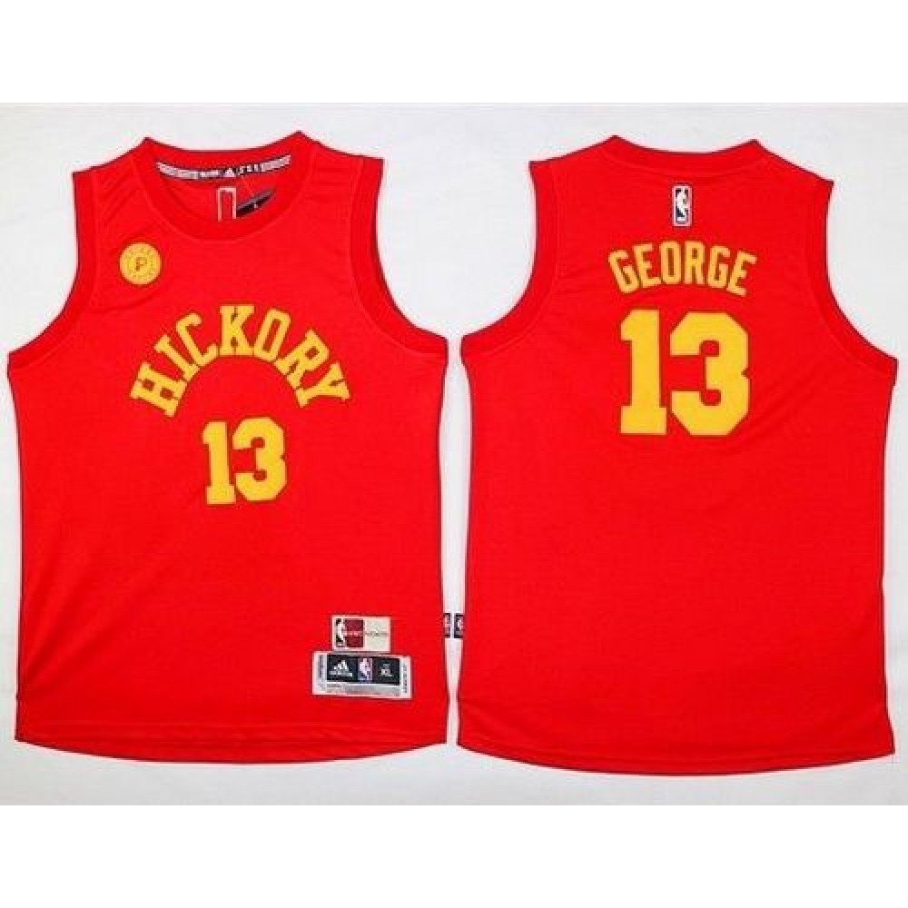 Pacers #13 Paul George Red Hardwood Classics Performance Youth Stitched NBA Jersey Pacers #13 Paul George Red Hardwood Classics Performance Youth Stitched NBA Jersey