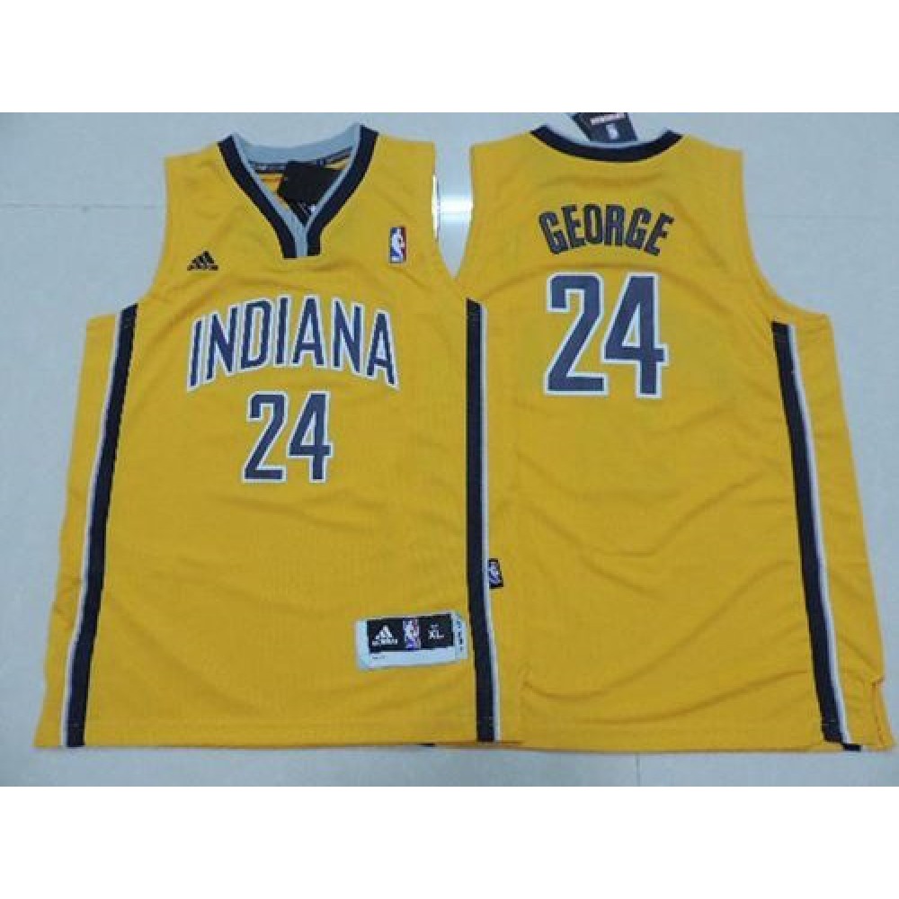 Pacers #24 Paul George Yellow Youth Stitched NBA Jersey Pacers #24 Paul George Yellow Youth Stitched NBA Jersey