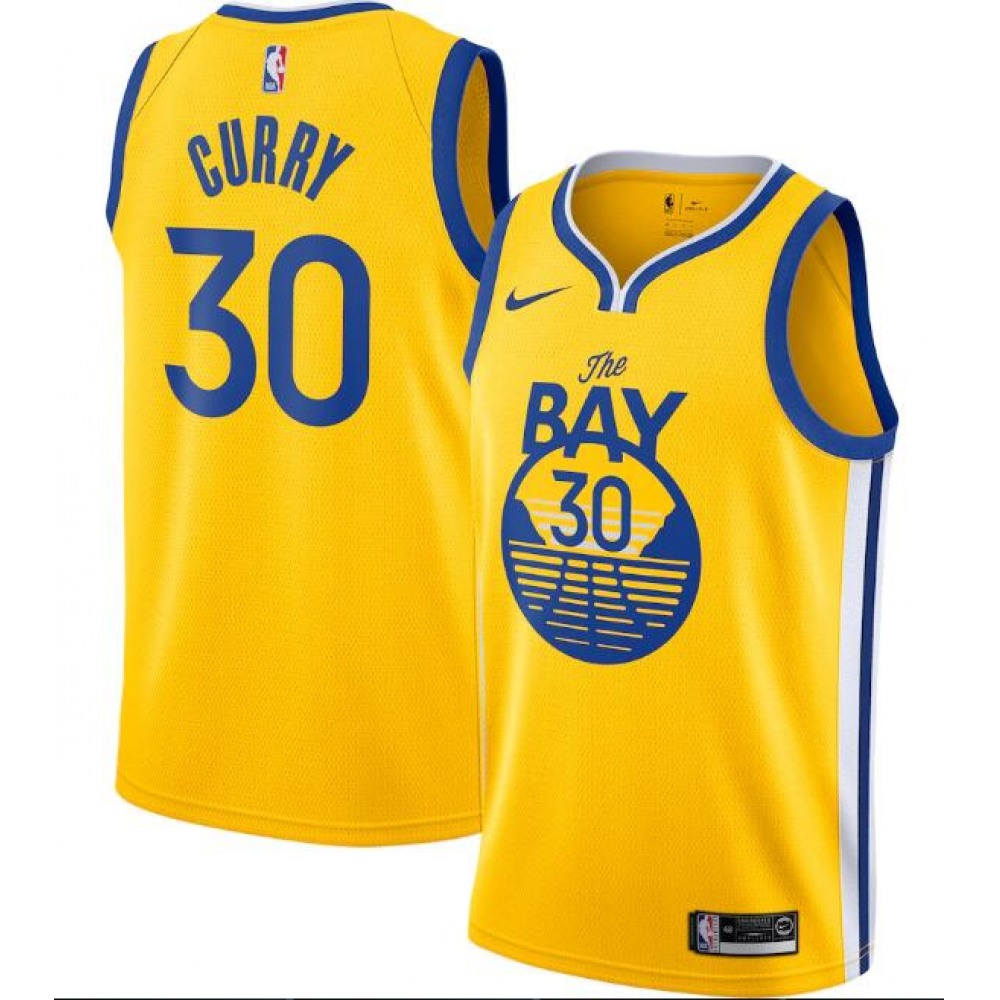 Men's Golden State Warriors #30 Stephen Curry Gold Statement Edition Stitched Jersey Men's Golden State Warriors #30 Stephen Curry Gold Statement Edition Stitched Jersey