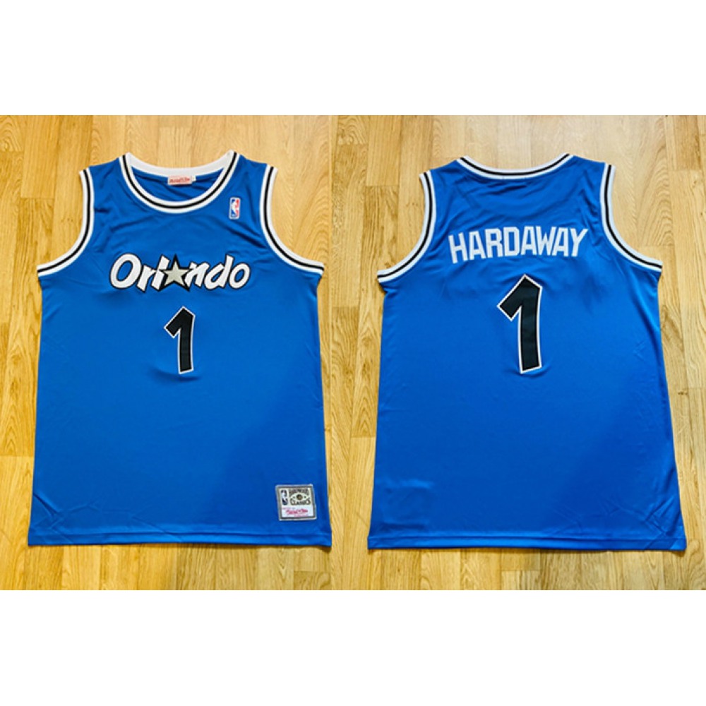 Men's Orlando Magic #1 Penny Hardaway Blue Stitched NBA Jersey Men's Orlando Magic #1 Penny Hardaway Blue Stitched NBA Jersey