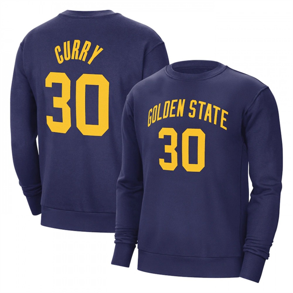 Men's Golden State Warriors #30 Stephen Curry Navy Long Sleeve T-Shirt Men's Golden State Warriors #30 Stephen Curry Navy Long Sleeve T-Shirt