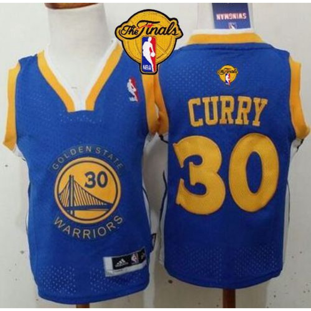 Toddler Warriors #30 Stephen Curry Blue The Finals Patch Stitched NBA Jersey Toddler Warriors #30 Stephen Curry Blue The Finals Patch Stitched NBA Jersey
