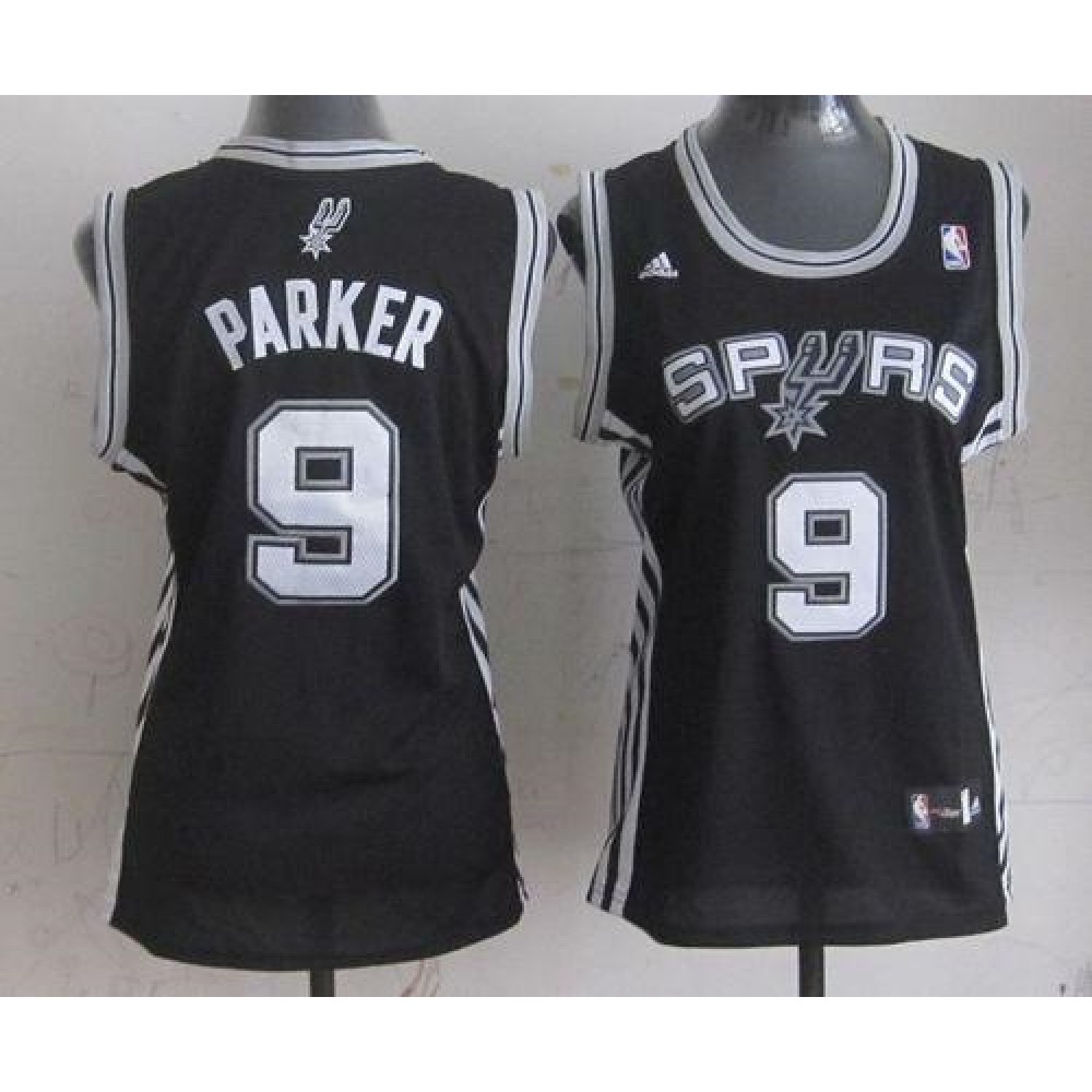 Spurs #9 Tony Parker Black Women's Road Stitched NBA Jersey Spurs #9 Tony Parker Black Women's Road Stitched NBA Jersey