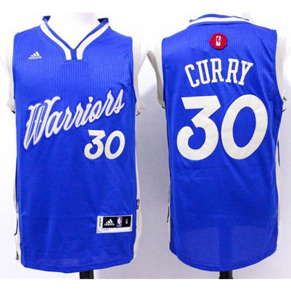 Warriors #30 Stephen Curry Blue 2015-2016 Christmas Day Stitched NBA Jersey Warriors #30 Stephen Curry Blue 2015-2016 Christmas Day Stitched NBA Jersey