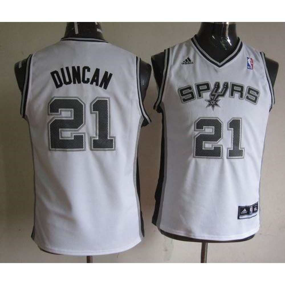 Spurs #21 Tim Duncan White Youth Stitched NBA Jersey Spurs #21 Tim Duncan White Youth Stitched NBA Jersey