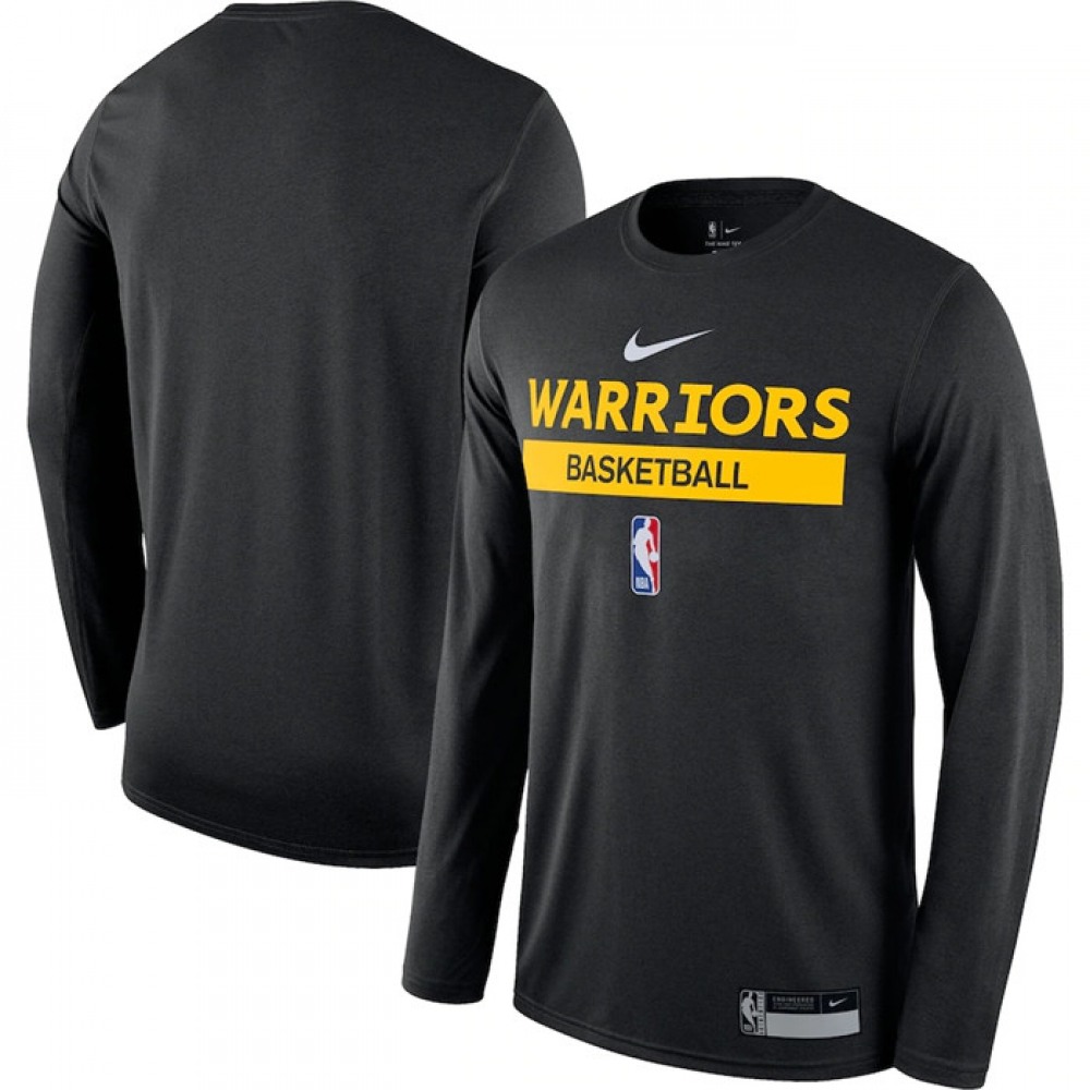Men's Golden State Warriors Black 2022/23 Legend On-Court Practice Performance Long Sleeve T-Shirt Men's Golden State Warriors Black 2022/23 Legend On-Court Practice Performance Long Sleeve T-Shirt