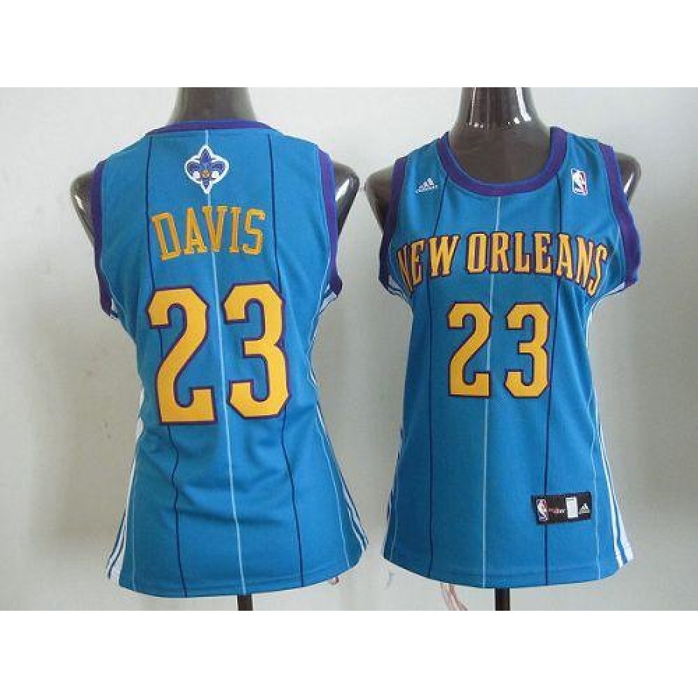Hornets #23 Anthony Davis Blue Women's Road Stitched NBA Jersey Hornets #23 Anthony Davis Blue Women's Road Stitched NBA Jersey