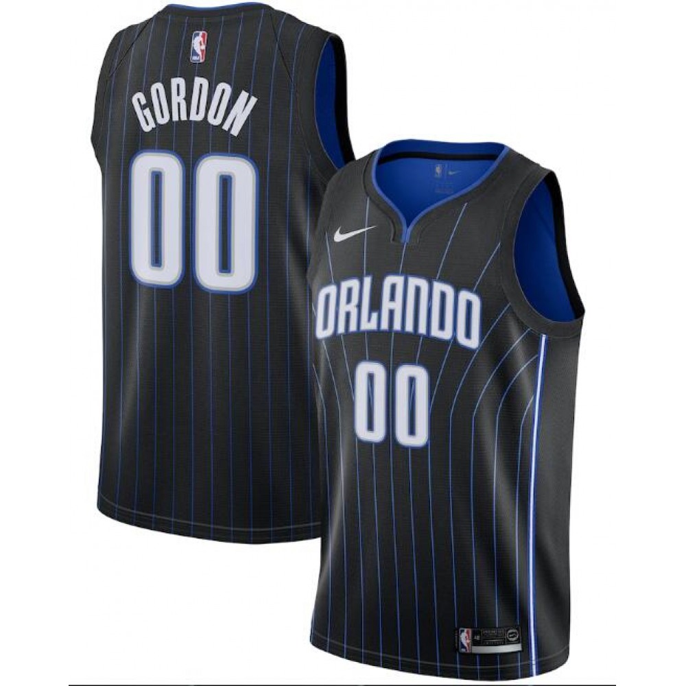 Men's Orlando Magic #00 Aaron Gordon Black Icon Edition Stitched Swingman Jersey Men's Orlando Magic #00 Aaron Gordon Black Icon Edition Stitched Swingman Jersey