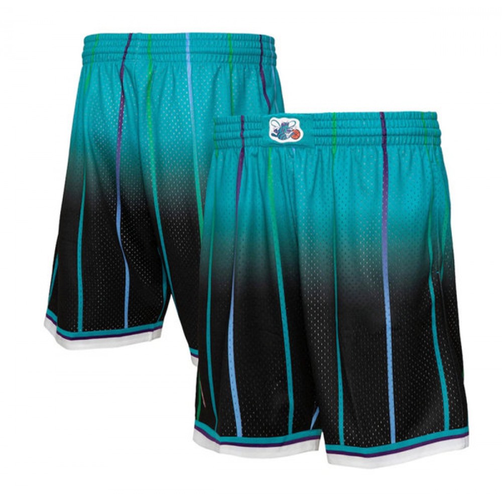 Men's Charlotte Hornets Teal/Black Shorts (Run Small) Men's Charlotte Hornets Teal/Black Shorts (Run Small)