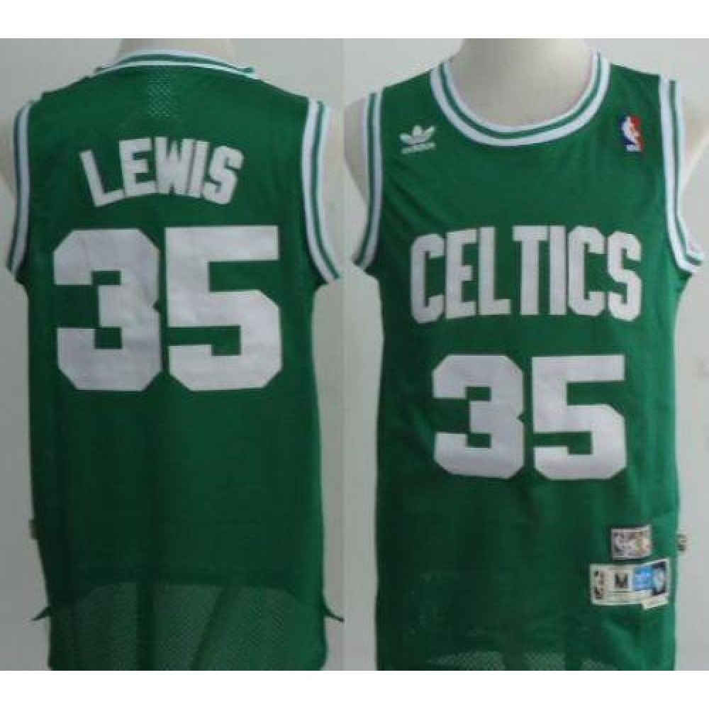 Celtics #35 Reggie Lewis Green Throwback Stitched NBA Jersey Celtics #35 Reggie Lewis Green Throwback Stitched NBA Jersey