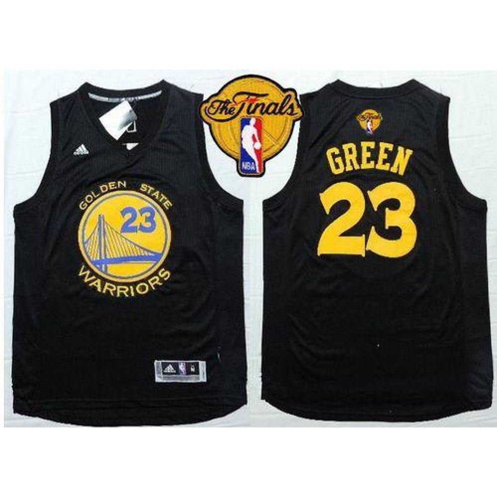 Warriors #23 Draymond Green Black Fashion The Finals Patch Stitched NBA Jersey Warriors #23 Draymond Green Black Fashion The Finals Patch Stitched NBA Jersey