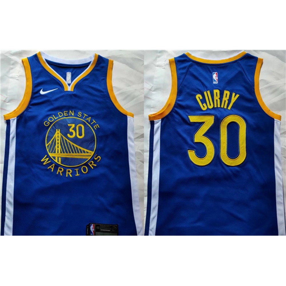 Men's Golden State Warriors #30 Stephen Curry Blue Stitched Basketball Jersey Men's Golden State Warriors #30 Stephen Curry Blue Stitched Basketball Jersey